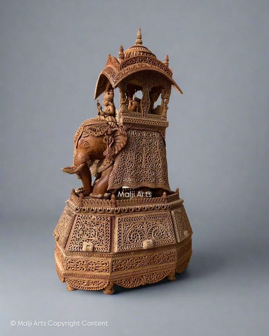 Sandalwood Maharana Pratap's elephant The Ramprasad - Malji Arts