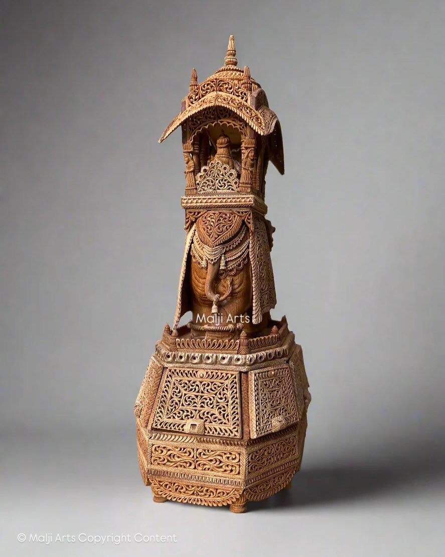 Sandalwood Maharana Pratap's elephant The Ramprasad - Malji Arts