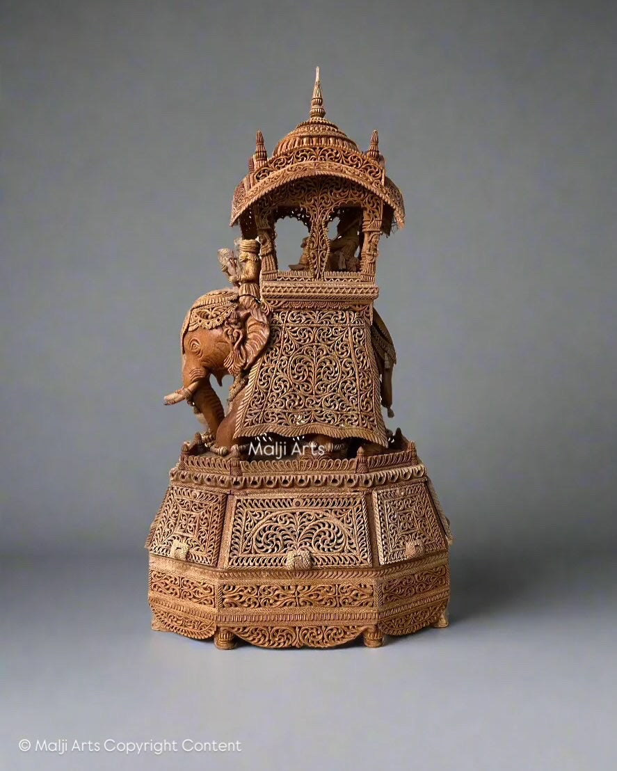 Sandalwood Maharana Pratap's elephant The Ramprasad - Malji Arts