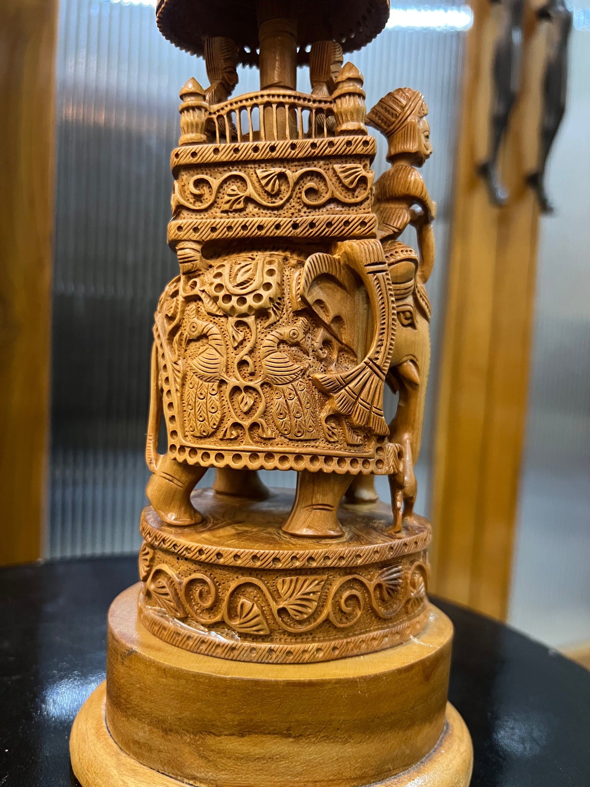 Sandalwood Ambabari Round Chatri (10inches) - Malji Arts