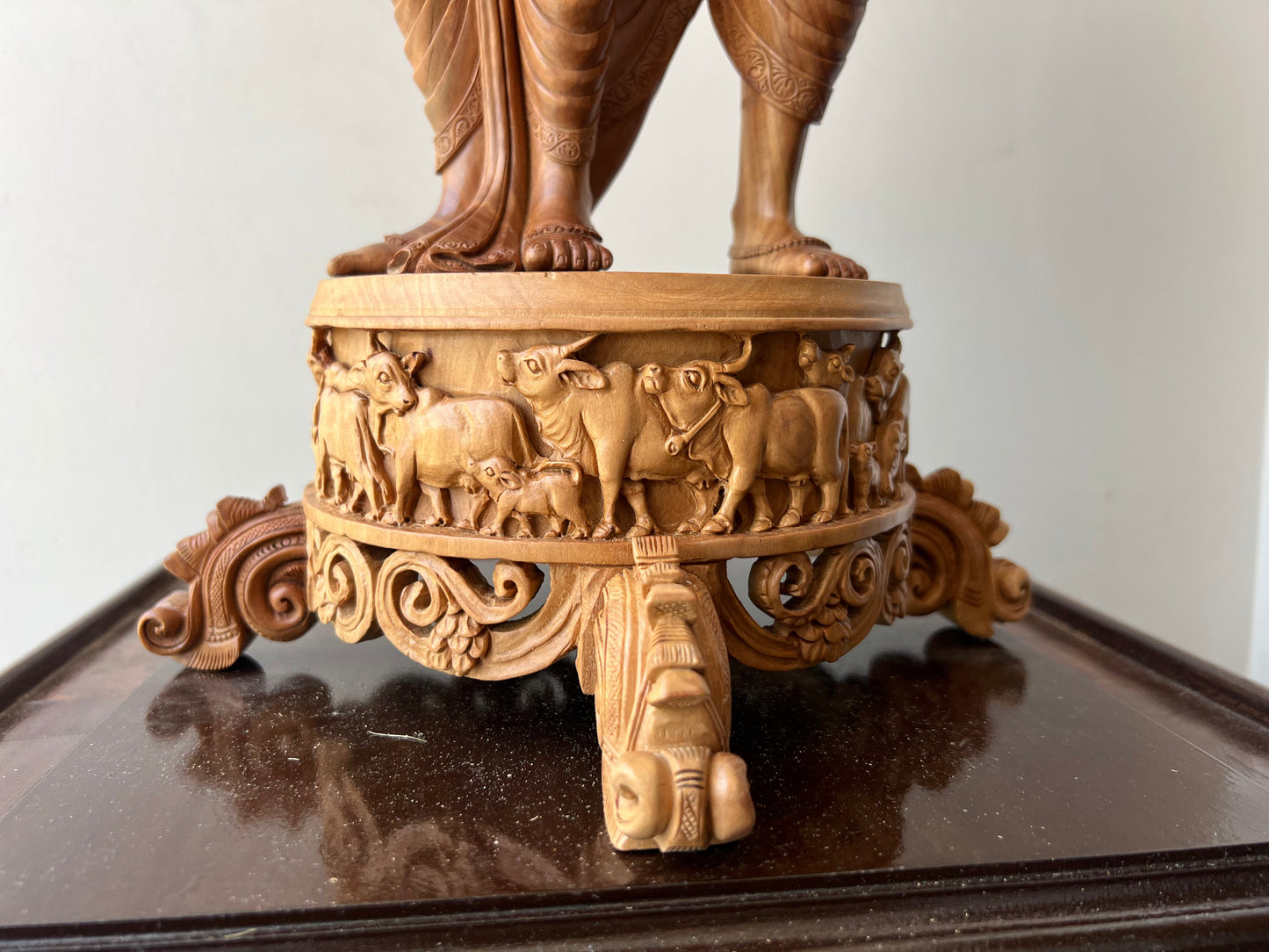 Sandawood Rare Dancing Radha Krishna Statue - Malji Arts