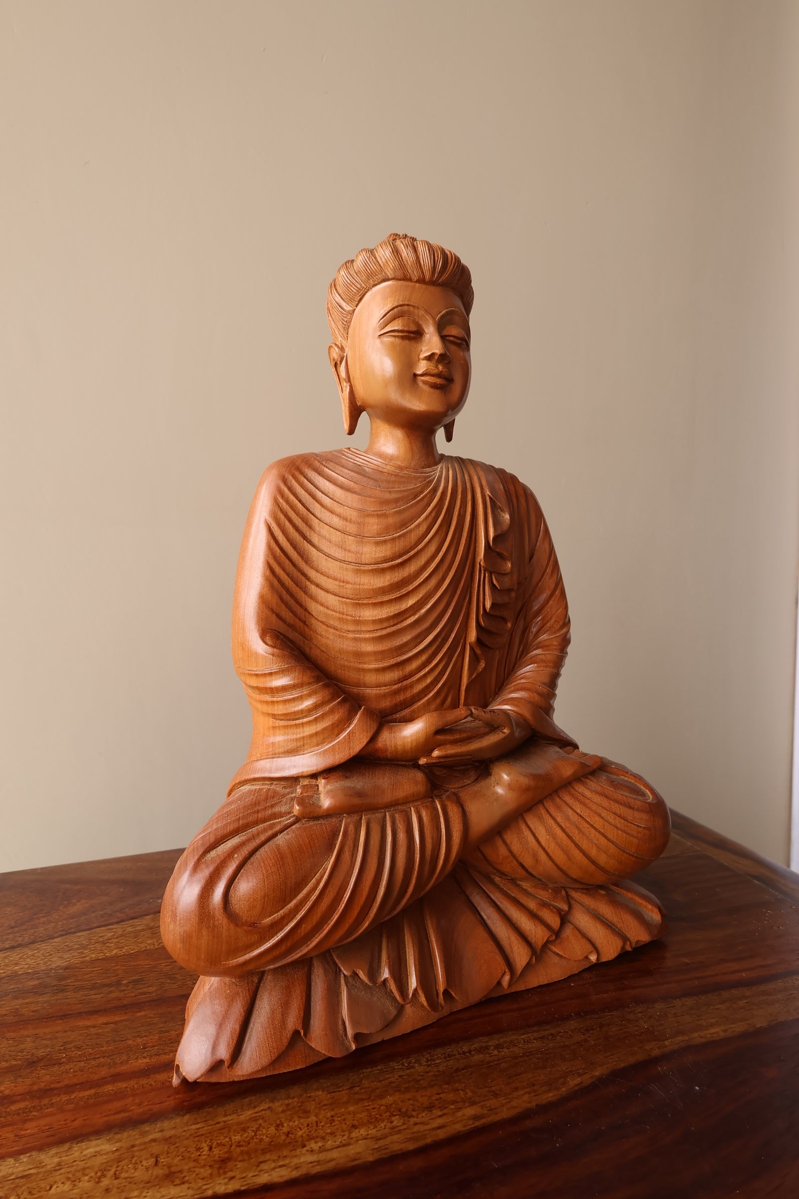 Sandalwood Special hand Carved Buddha - Malji Arts