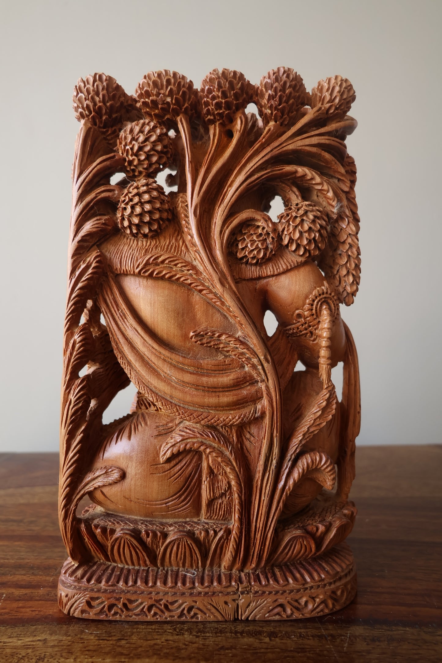 Sandalwood Carved Small Krishna Miniature idol - Malji Arts