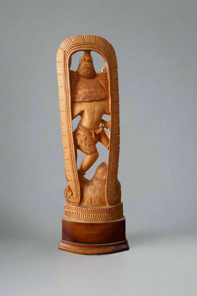 Sandalwood Beautifully Carved Natraja Statue - Malji Arts