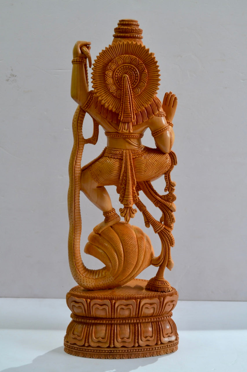 Wooden Special Dancing Krishna - Malji Arts