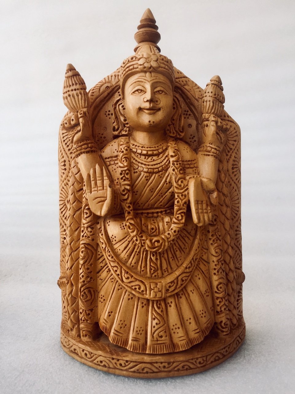 Wooden Tirupati Balaji and Tirumala Statue - Malji Arts