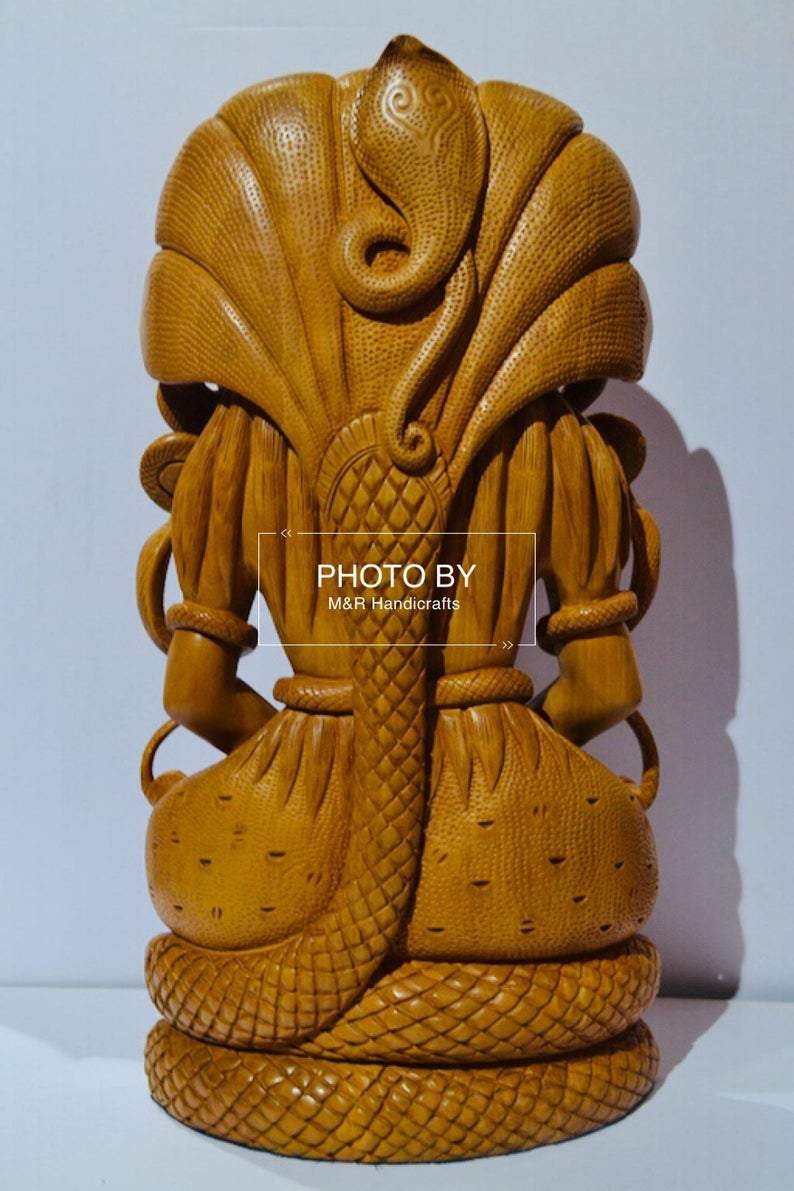 Wooden Fine Hand Carved Shiva Meditation Sitting Posture - Malji Arts
