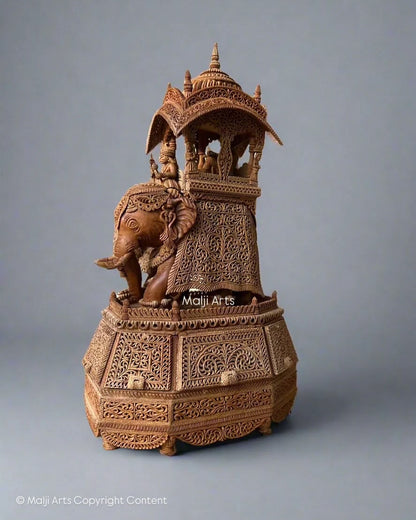Sandalwood Maharana Pratap's elephant The Ramprasad - Malji Arts