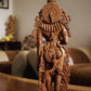Unique Sandalwood Carved Hindu Goddess Laxmi Idol - Malji Arts