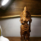 Unique Sandalwood Carved Hindu Goddess Laxmi Idol - Malji Arts