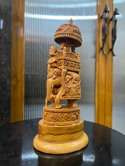 Sandalwood Ambabari Round Chatri (10inches) - Malji Arts