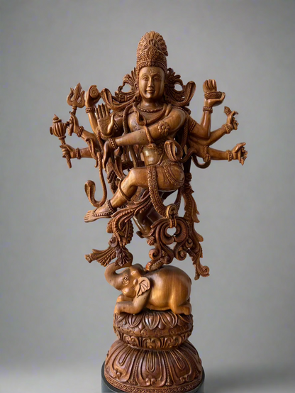 Sandalwood Rare Dancing Shiva or Natraja - Malji Arts