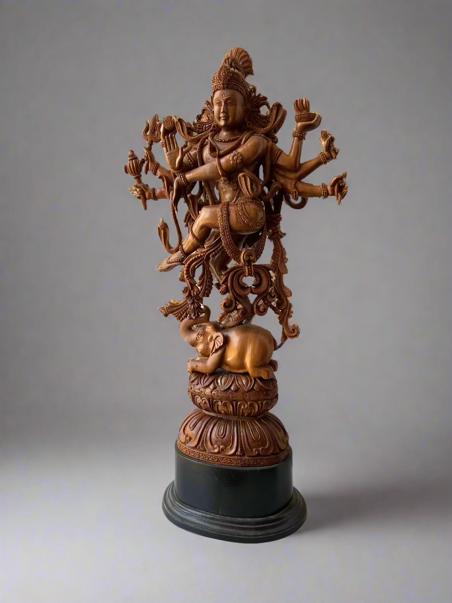 Sandalwood Rare Dancing Shiva or Natraja - Malji Arts