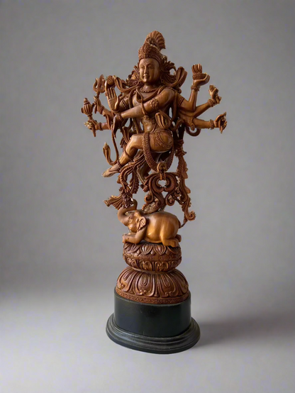 Sandalwood Rare Dancing Shiva or Natraja - Malji Arts