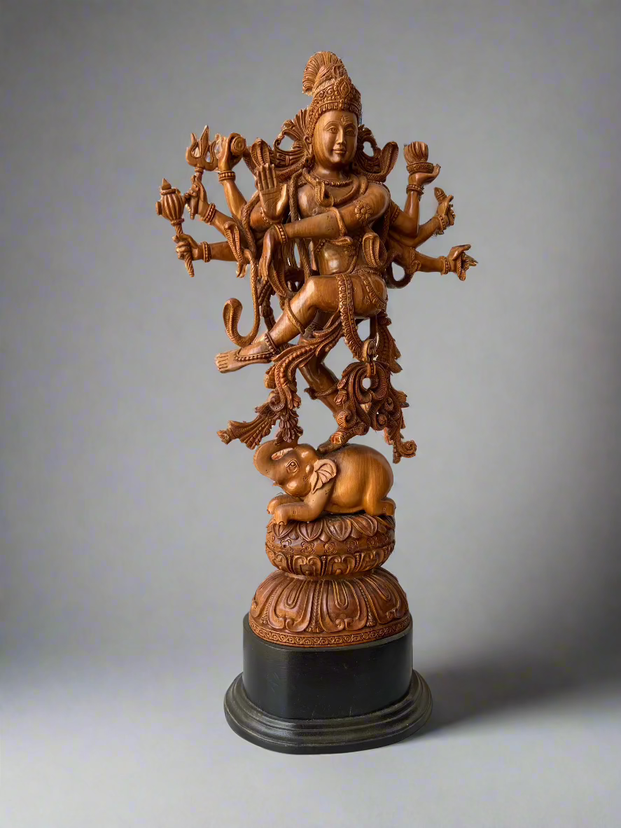 Sandalwood Rare Dancing Shiva or Natraja - Malji Arts