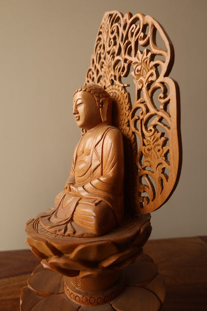 Sandalwood Special Meditation Buddha Statue - Malji Arts