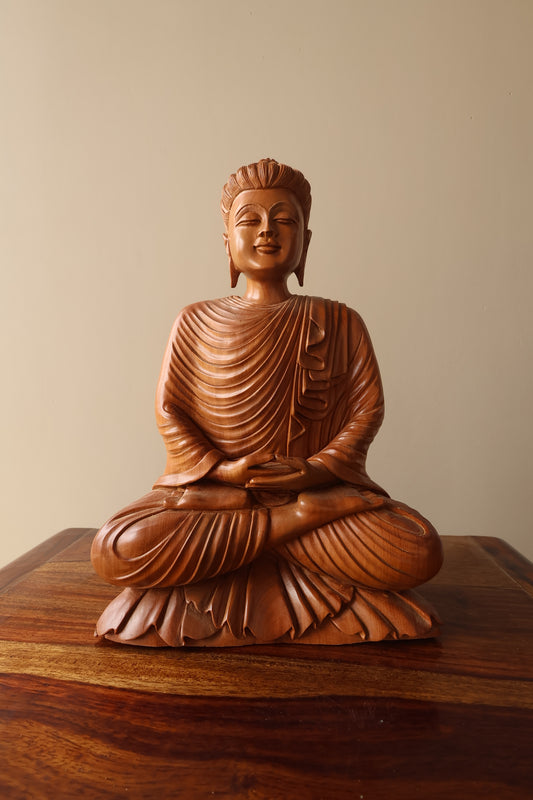 Sandalwood Special hand Carved Buddha - Malji Arts