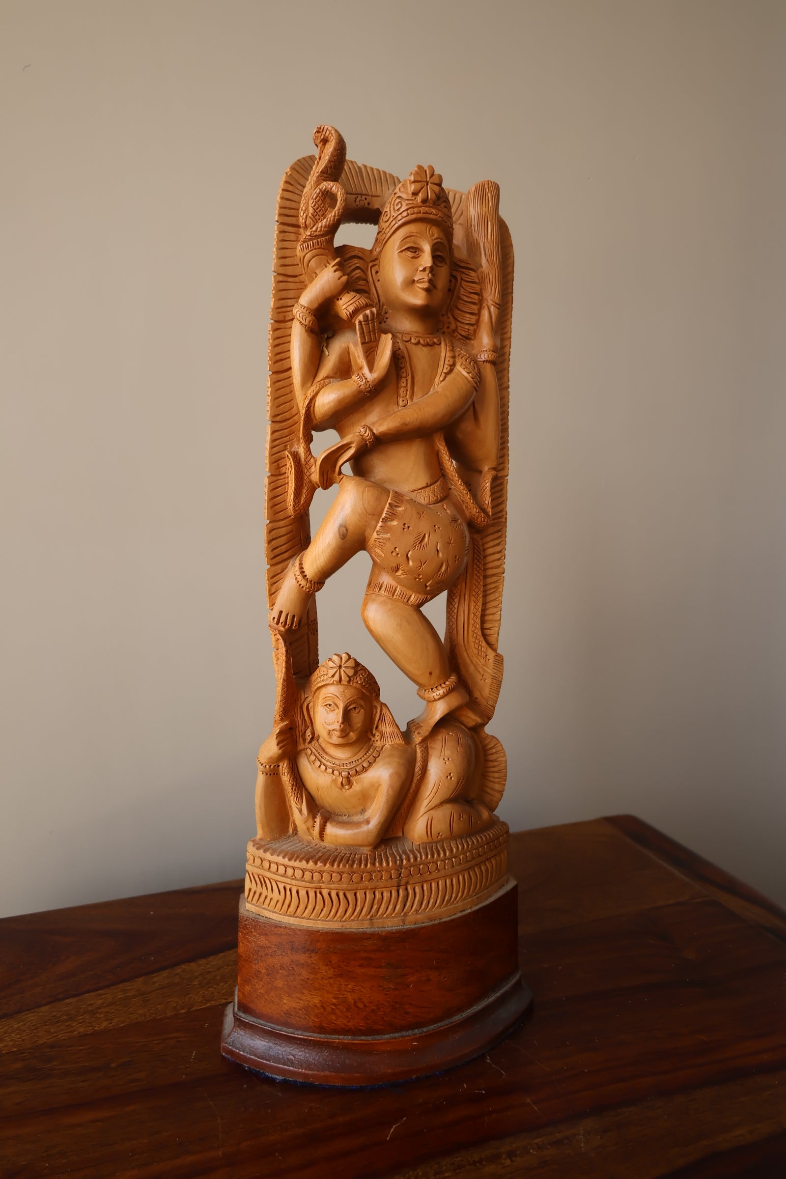 Sandalwood Beautifully Carved Natraja Statue - Malji Arts