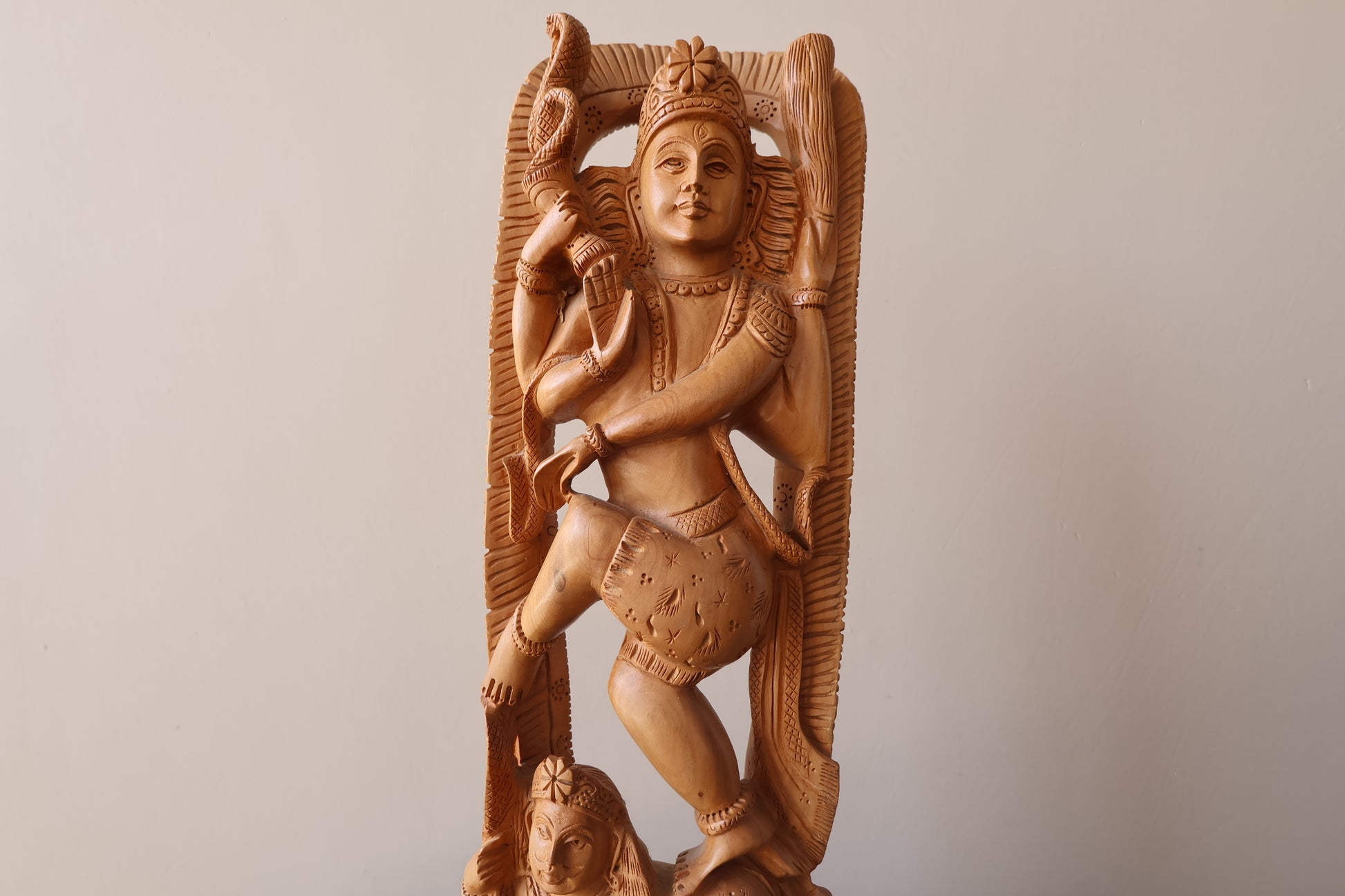 Sandalwood Beautifully Carved Natraja Statue - Malji Arts