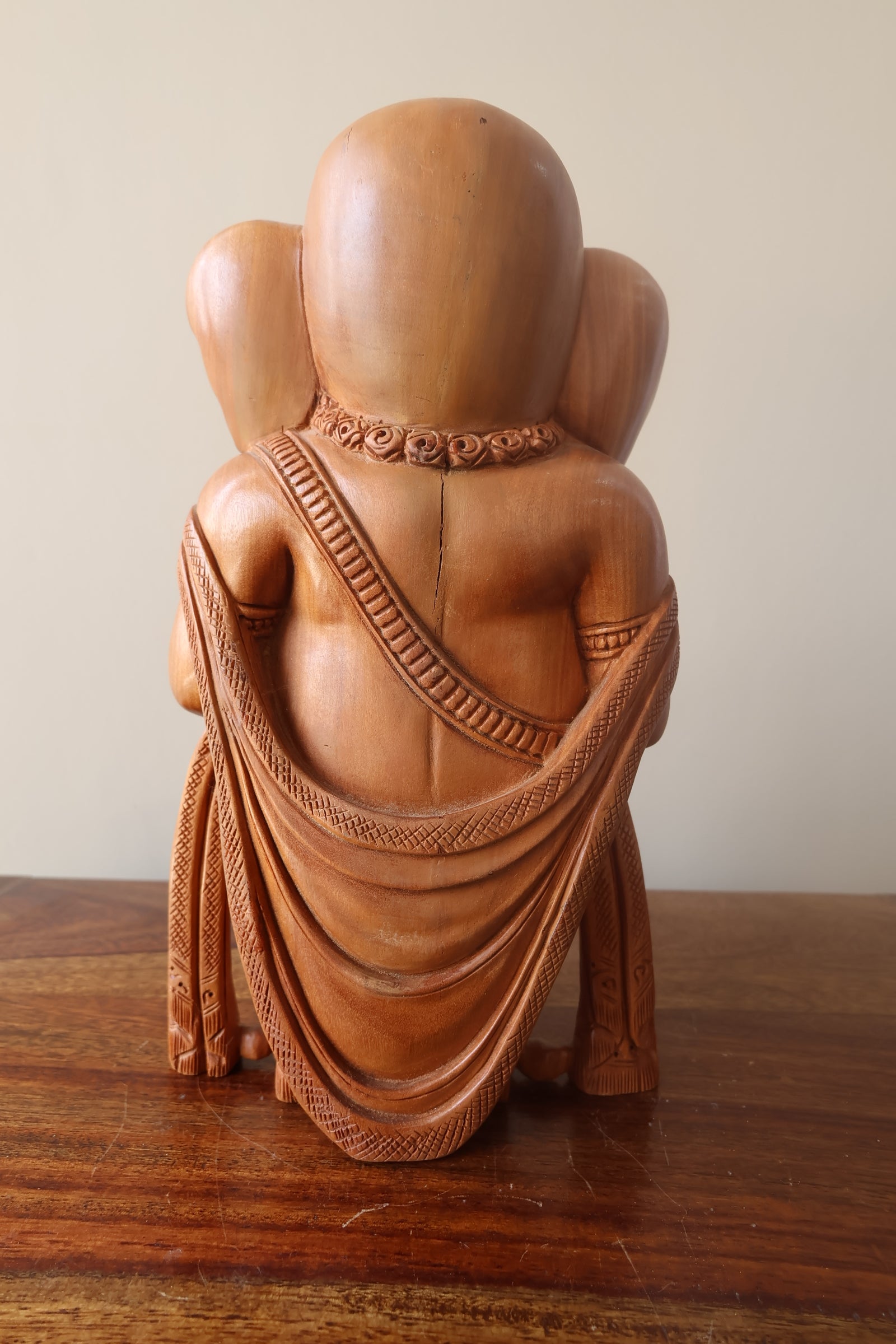 sandalwood Fine Hand Carved Baby Ganesha Statue - Malji Arts