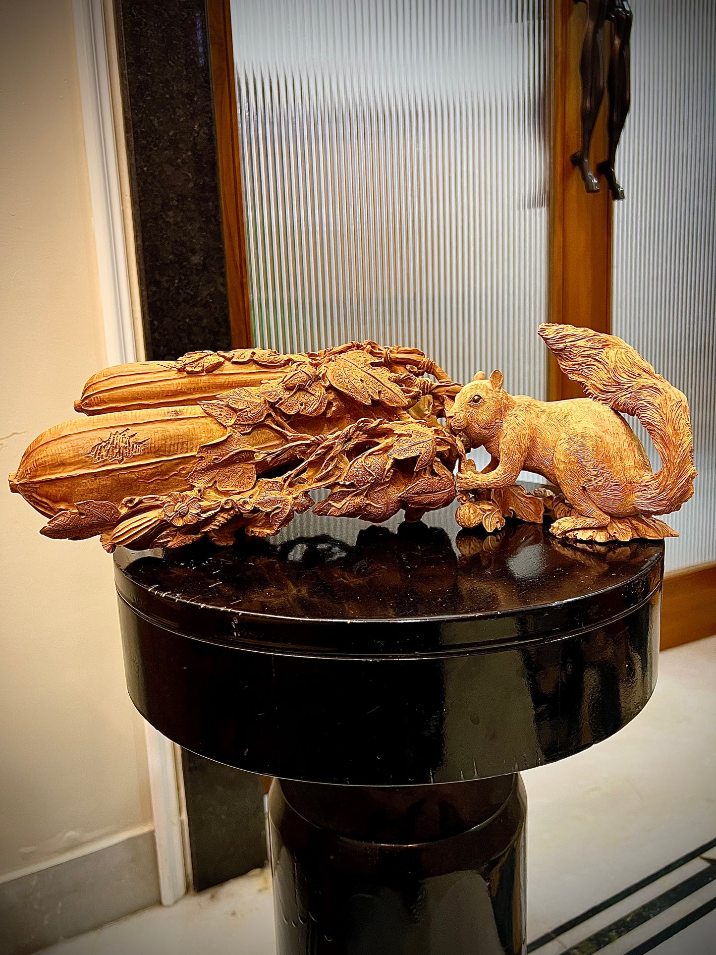 Sandalwood Squirrel Root Carving - Malji Arts