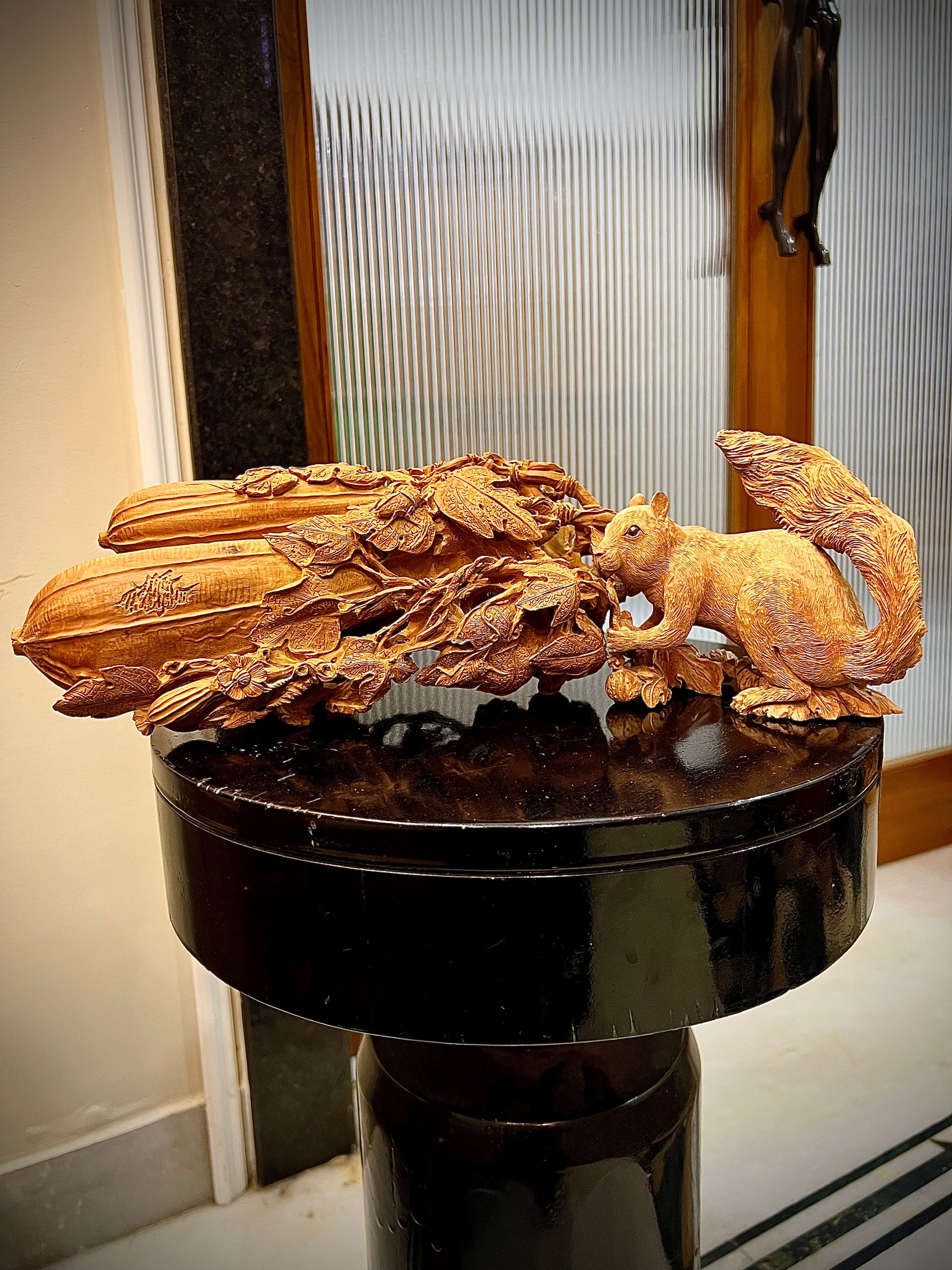 Sandalwood Squirrel Root Carving - Malji Arts