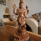 Sandalwood Chola Style Fine Carved Lord Vishnu - Malji Arts