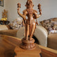 Sandalwood Carved Rare Goddess Laxmi Statue - Malji Arts