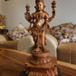 Sandalwood Carved Rare Goddess Laxmi Statue - Malji Arts
