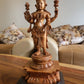 Sandalwood Carved Rare Goddess Laxmi Statue - Malji Arts