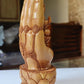 Sandalwood handmade Buddha statue in palm collectible Home Decor Gift - Malji Arts