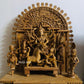 Large Sandalwood "Shrine of Goddess Durga" Mahishasuramardini - Malji Arts