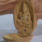 Sandalwood Miniature Lord Ganesha Carving - Malji Arts