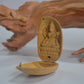 Sandalwood Miniature Saraswati In Almond - Malji Arts