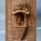 Sandalwood Carved Lord Mahaveera Jainism Jharokha with 14 Opening Lids - Malji Arts