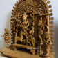 Large Sandalwood "Shrine of Goddess Durga" Mahishasuramardini - Malji Arts