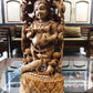 Wooden Fine Hand Carved Standing Baby Krishna Statue - Malji Arts