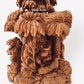 Sandalwood Baby krishna under tree playing flute - Malji Arts