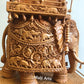 Big Size Wooden Fine Carved Ambabari Royal Safari - Malji Arts