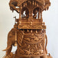 Big Size Wooden Fine Carved Ambabari Royal Safari - Malji Arts