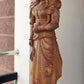 The Sandalwood Carved Double Statue of Mephistopheles & Margaretta - Malji Arts