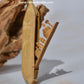 Sandalwood Miniature Carved Peapod Bean Features The Makkah Madina Inside - Malji Arts