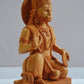 Special Fine Carved Wooden Sitting Lord Hanuman Statue - Malji Arts