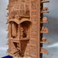 Sandalwood Carved Lord Mahaveera Jainism Jharokha with 14 Opening Lids - Malji Arts