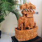 Wooden fine Carved Royal Elephant Ambabari - Malji Arts