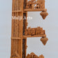 2.4 ft Sandalwood Opening Sitar or Veena Collective Art-piece - Malji Arts