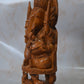 Sandalwood Solid Round Fine hand carved Ganesha Statue - Malji Arts