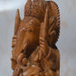 Sandalwood Solid Round Fine hand carved Ganesha Statue - Malji Arts