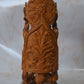 Sandalwood Solid Round Fine hand carved Ganesha Statue - Malji Arts