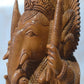 Sandalwood Solid Round Fine hand carved Ganesha Statue - Malji Arts